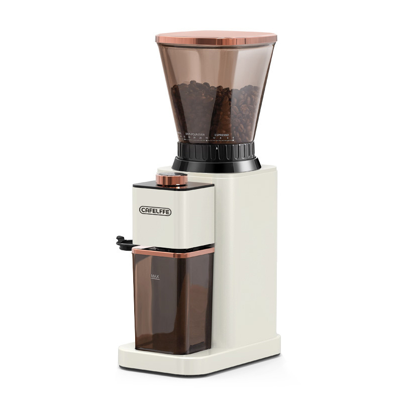 CAFELFFE Adjustable Burr Mill with 48 Precise Grind Setting Conical Burr Coffee Grinder French Press Espresso Grinder