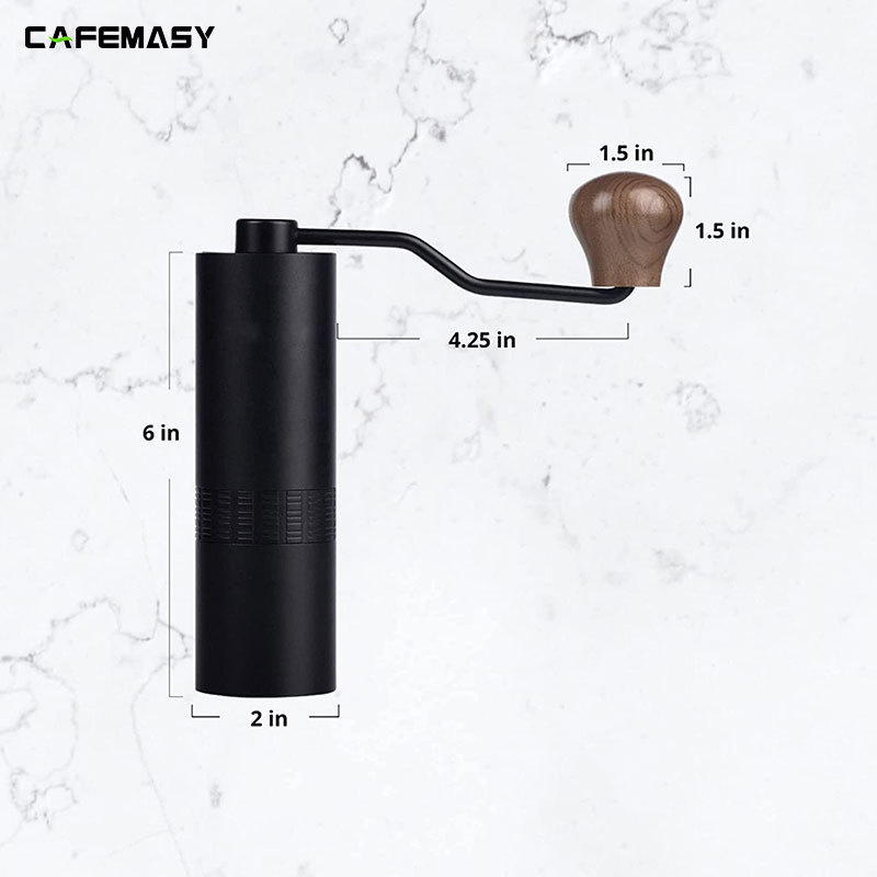 Cafemasy Portable coffee mill grinder manual espresso burr grinder commercial Stainless Steel Crank hand coffee  bean grinders