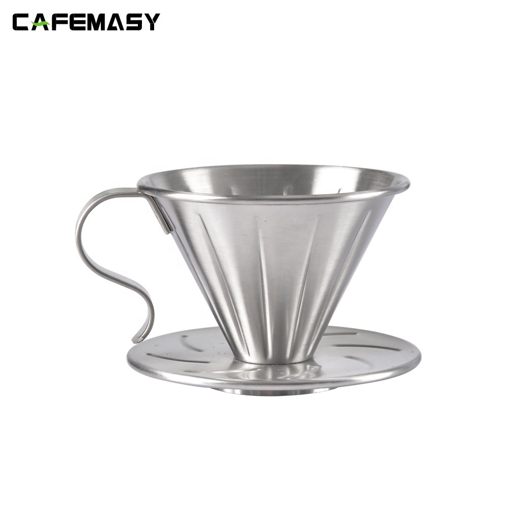 Barista Tools Stainless Steel Coffee Filter V60 Coffee Dripper Pour Over Coffee Dripper