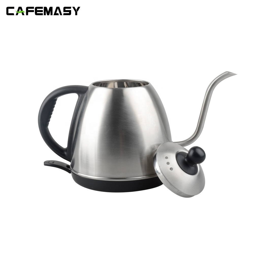 CAFEMASY Coffee Tools S/S Goose Nock Electric Kettle 1L Coffee Pour Over Kettle Coffee Kettle