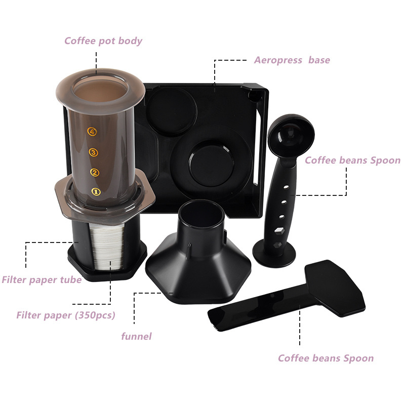 Portable Espresso French Press Heat Resistant Hand Brew Express Coffee Maker For Blewing Mini Travel Camping Drip Coffee Maker