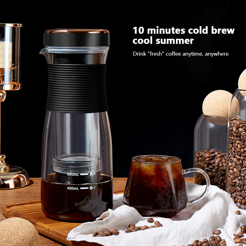 Mini Travel Portable Iced Coffee Maker And Tea Brewer  Ice Coffee Maker  Glass Espresso Usb Electric Cold Brew Coffee Maker