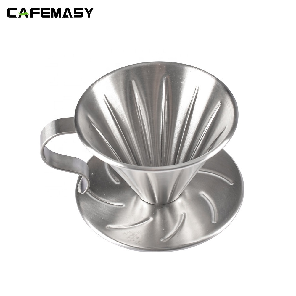 Barista Tools Stainless Steel Coffee Filter V60 Coffee Dripper Pour Over Coffee Dripper