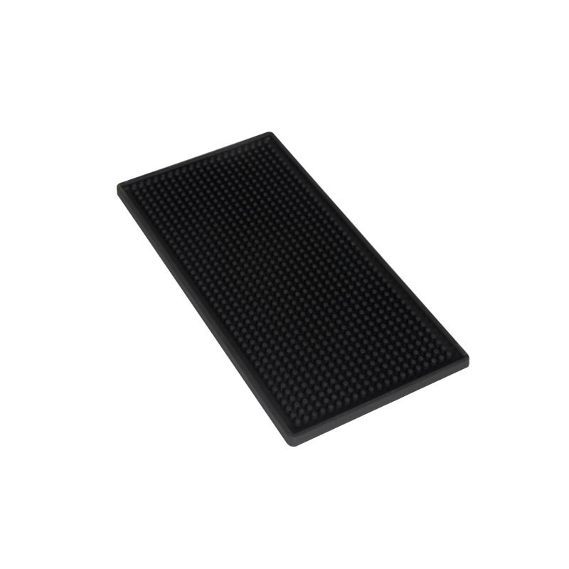 Bar Accessories Eco-friendly PVC Black Rubber Mat Service Mat For Coffee Maker