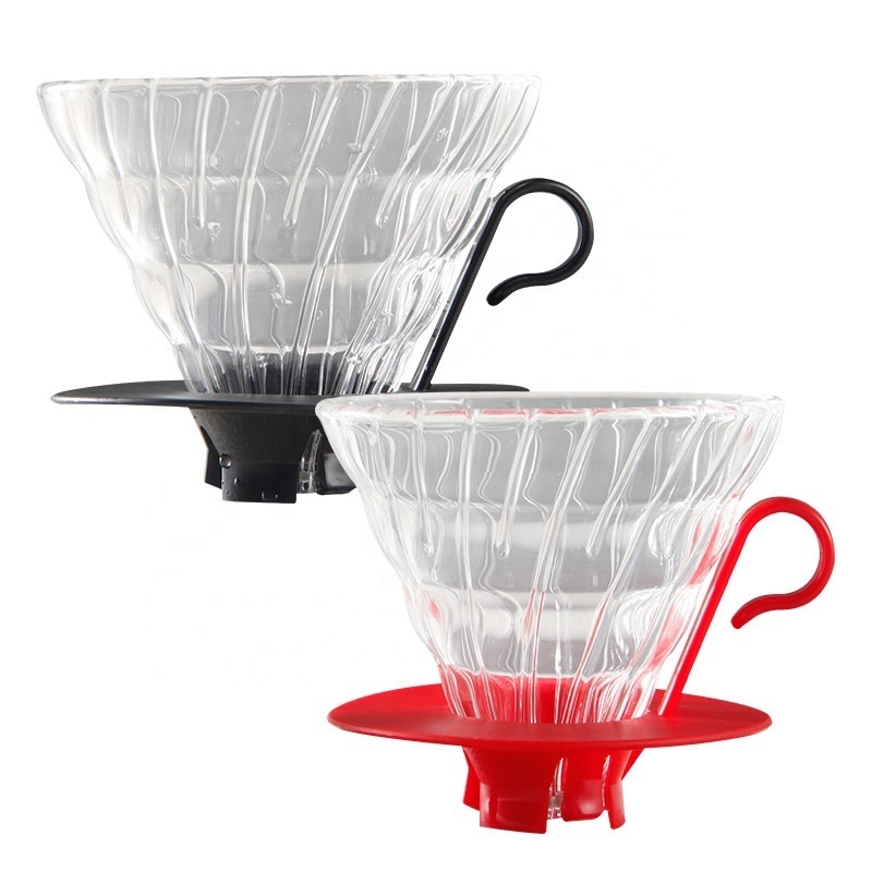 Wholesale Glass Coffee Filter Dripper Borosilicate Glass V01 Glass Coffee Pour Over Coffee Maker