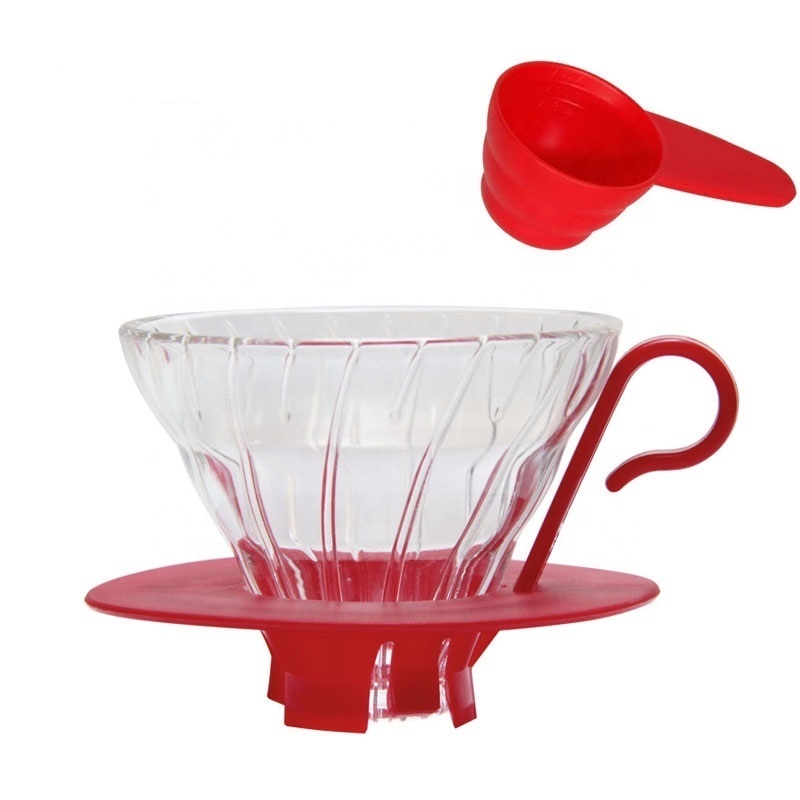 Wholesale Glass Coffee Filter Dripper Borosilicate Glass V01 Glass Coffee Pour Over Coffee Maker