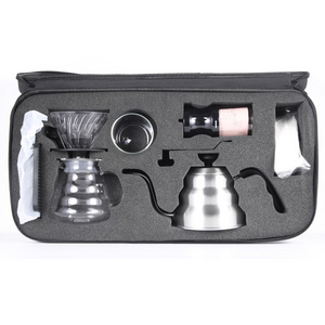 MOJAE Portable Pour Over Coffee Set Travel Set Drip Coffee Kit Barista Tools Espresso Coffee Maker Set