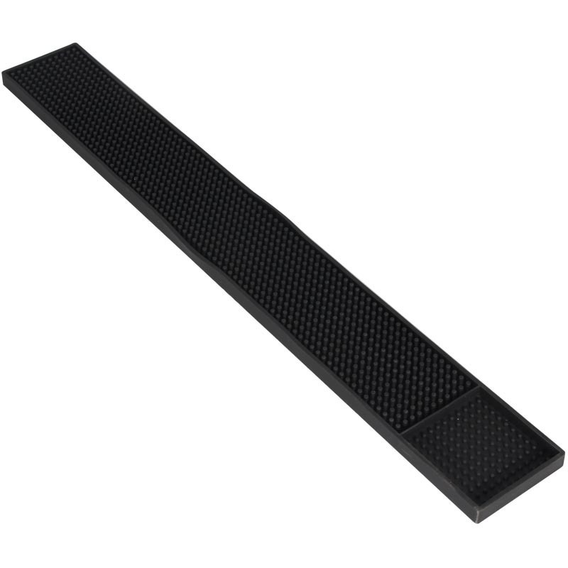 Bar Accessories Eco-friendly PVC Black Rubber Mat Service Mat For Coffee Maker