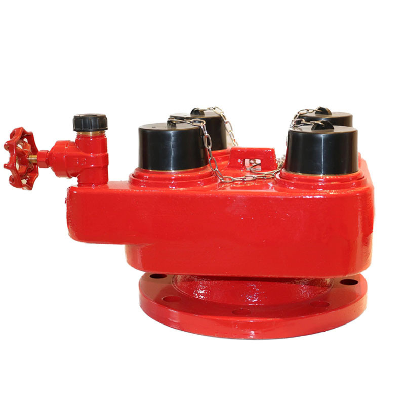 CA Fire  2 Way  4 Way Ductile Iron Breeching Inlet Valve