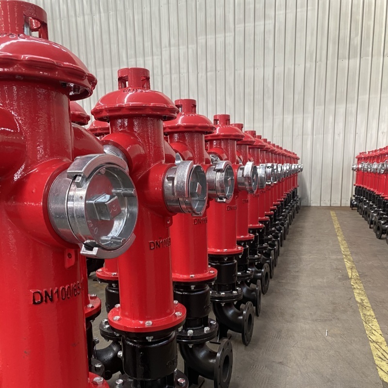 4 Inch Fire Fighting Outdoor Three Way Type Fire Hydrant