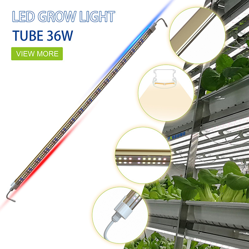 Pvisung t8 36W Greenhouse Optic Led Grow Light Bar for Vegetable and Plant