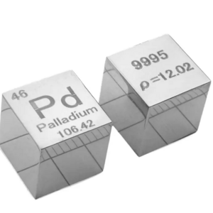 High Purity 99.95% Palladium Metal Ingot/Cube Periodic Table Elements Cube Metals & Metal Products