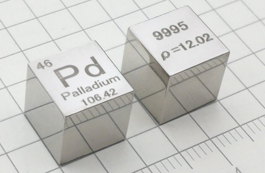 High Purity Palladium ingot/cube, Palladium metal, Palladium Cube Periodic Table Of Elements Cube (Pd 99.95%)