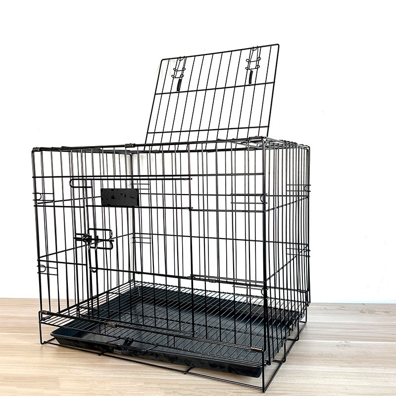 2024 High Grade Durable Foldable Metal Wire Dog Crate with Tray