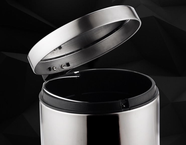 stainless steel step dustbin foot pedal waste bin for hotel