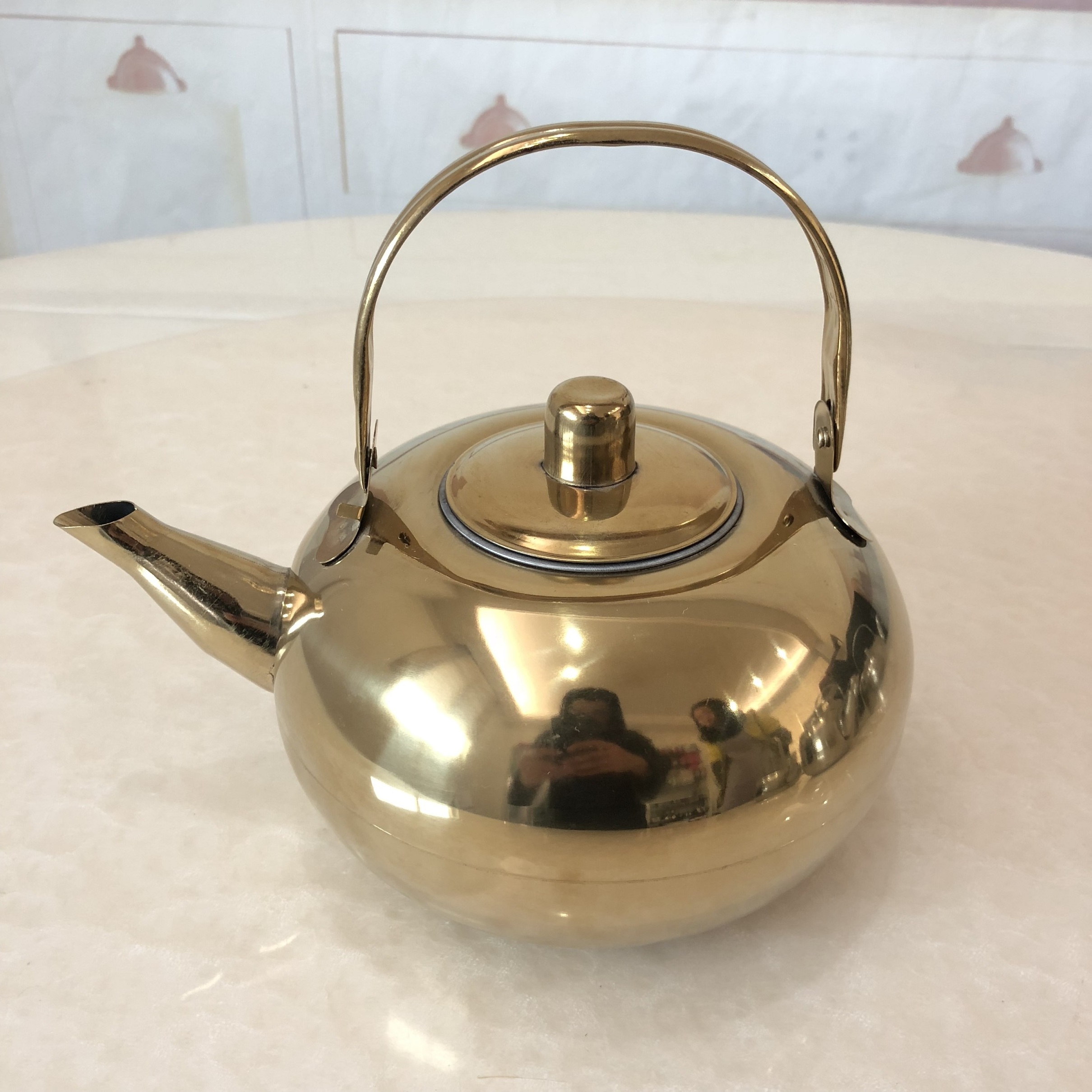 HanFa metal travel soup kettle stainless steel middle east tea pot turkish teapot