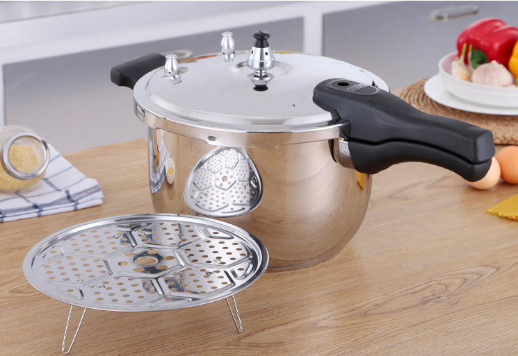 Hot Sell Induction Cooker Multi  3 Layers Polished Pot Stainless Steel Pressure Cooker