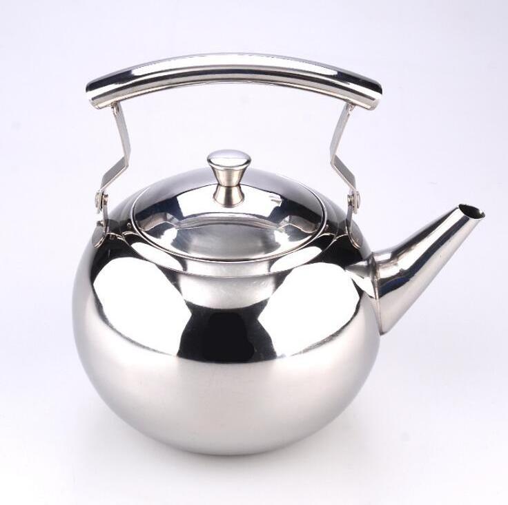 Factory price 1L and 1.5L Stainless Steel Water Tea Coffee Pot with Infuser Strainer Teapot