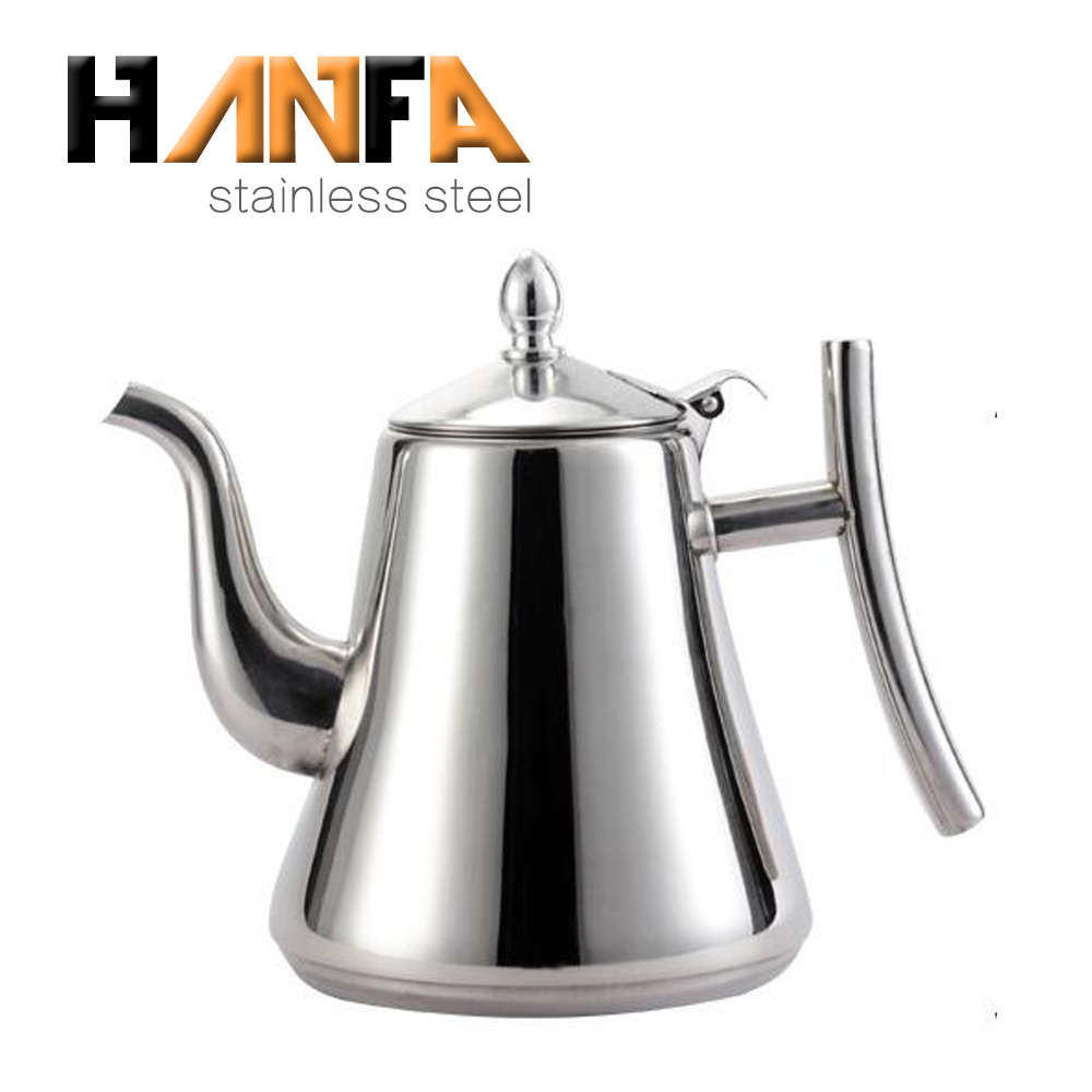 Factory price Stainless Steel Water Tea Pot with Infuser Strainer Teapot