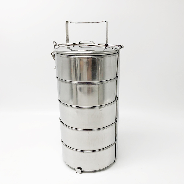 Cheapest stainless steel tiffin box 3/4/5 layers food carrier lunch box