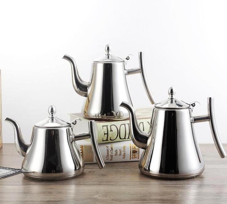 Factory price Stainless Steel Water Tea Pot with Infuser Strainer Teapot