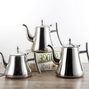 Factory price Stainless Steel Water Tea Pot with Infuser Strainer Teapot