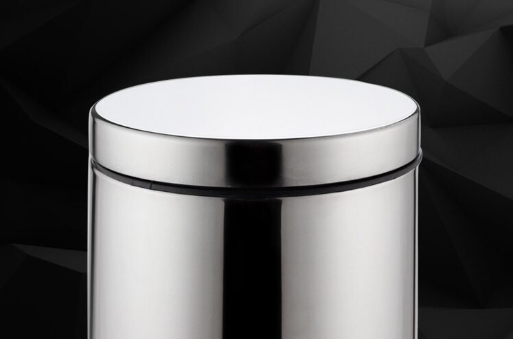 stainless steel step dustbin foot pedal waste bin for hotel