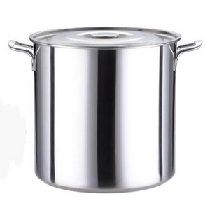 Big volume stainless steel commercial soup pot 30 liter stock pot