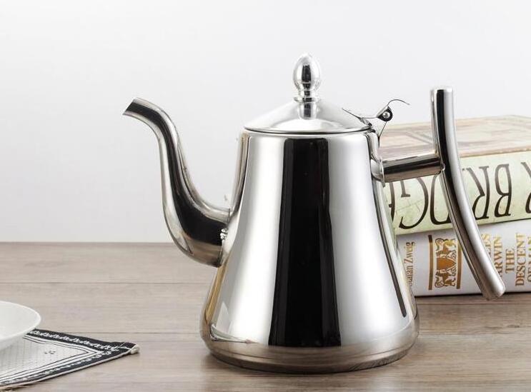 Factory price Stainless Steel Water Tea Pot with Infuser Strainer Teapot