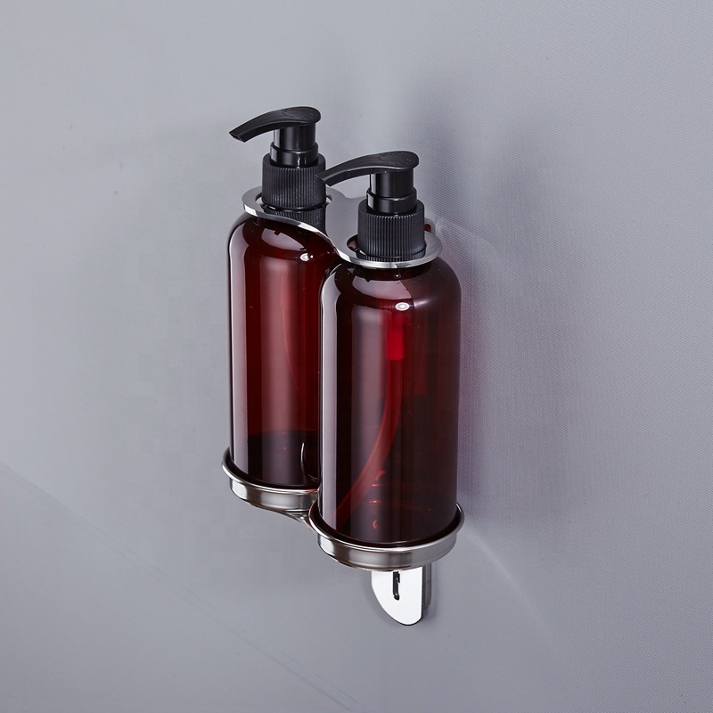 HF Hotel Stainless Steel Wall Mounted 300ml  Shampoo Liquid Soap Bottle Dispenser