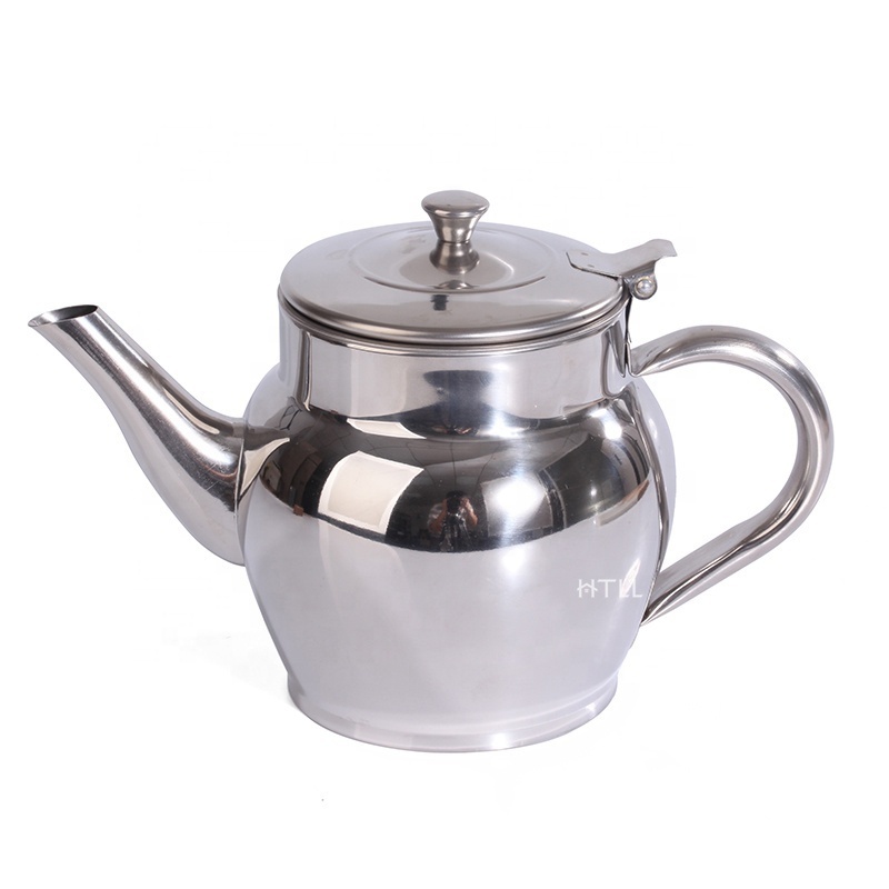 Best price of supplier stainless steel 201 Chinese tea pot oil kettle metal arabic kettle apple pot Wholesalers