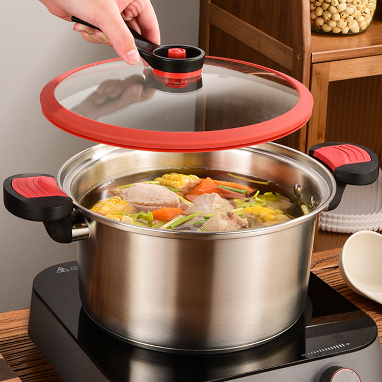 Kitchenware  Micropressure Cookers Stainless Steel Micro Pressure Pot Quick simmering low pressure pot Multi-function Soup Pot