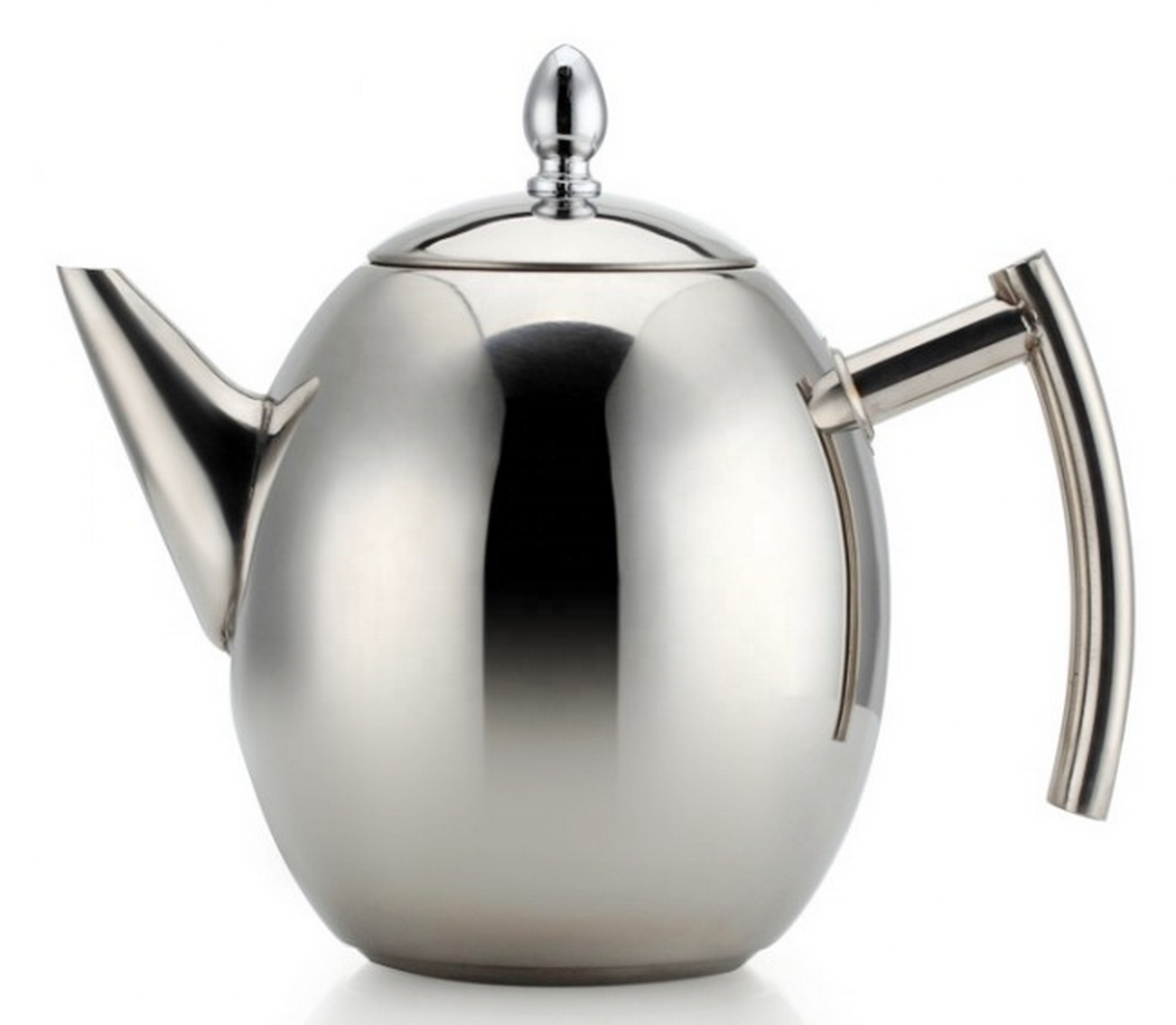 Stainless steel olive pot 1.5L Western restaurant Thai tea kettle Infuser For Loose Leaf Tea Herbal Spices