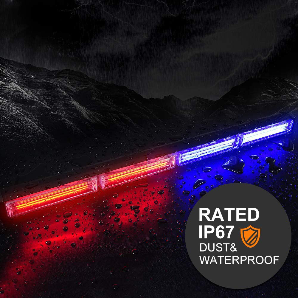 A80  Auto Amber COB LED Strobe Light  led flashing strobe Auto Styling Truck Car Accessory led warning emergency light bar41''