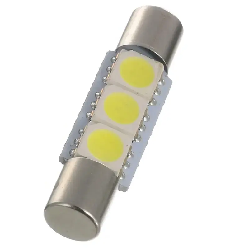 A80 Fuse Festoon Bulb 5050 3SMD 28mm 31mm Dome Interior Light & Car Auto Interior Sun Visor Vanity Mirror-White Light PA