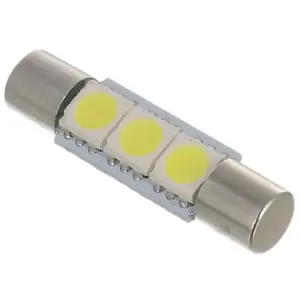 A80 Fuse Festoon Bulb 5050 3SMD 28mm 31mm Dome Interior Light & Car Auto Interior Sun Visor Vanity Mirror-White Light PA