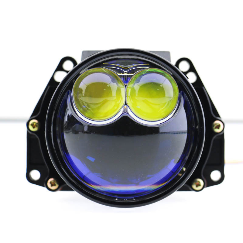 car new BI LED projector lens 3 inch   75W  15000lm  Led Projector Bifocal Lens Headlight Laser H4 H7 9005 9006 6000K Upgrade