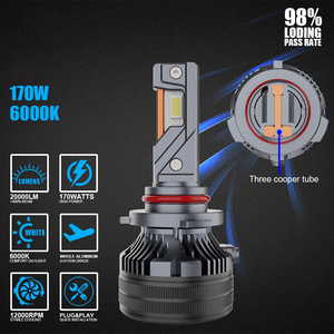 A80  best selling products 2023 three coppers 20000lm 170w h4 h7 9005 h3 canbus better heat dissipation led headlight for car