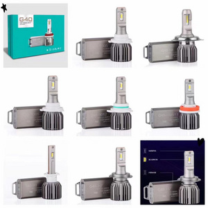 A80  G40 led h7 h4 headlight bulbs lamp h11 9005 hb3 9006 hb4 6000lm 6000k smart car eye lamp fog light 12v led