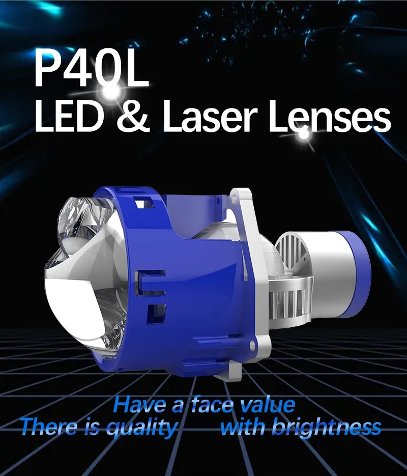 A80  New Arrivals Ultra Bright Carolyn P40L Bi Laser Projector Lens 3.0 Light High Power 12000lm Bi Led spotlight for car