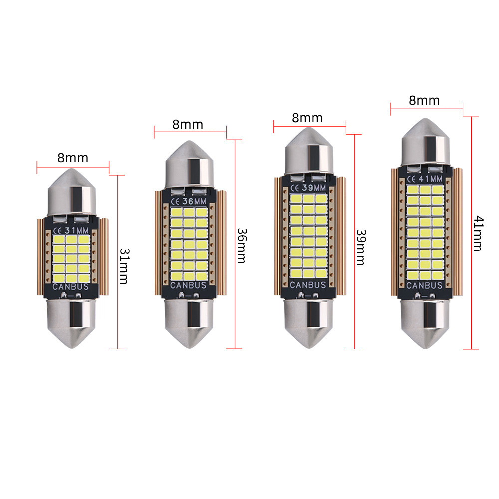 A80 31mm 36mm 39mm 41mm Car lighting Parts Indicator Light CANBUS Highlight Decoding 2016 Festoon Reading Light Interior Lamp