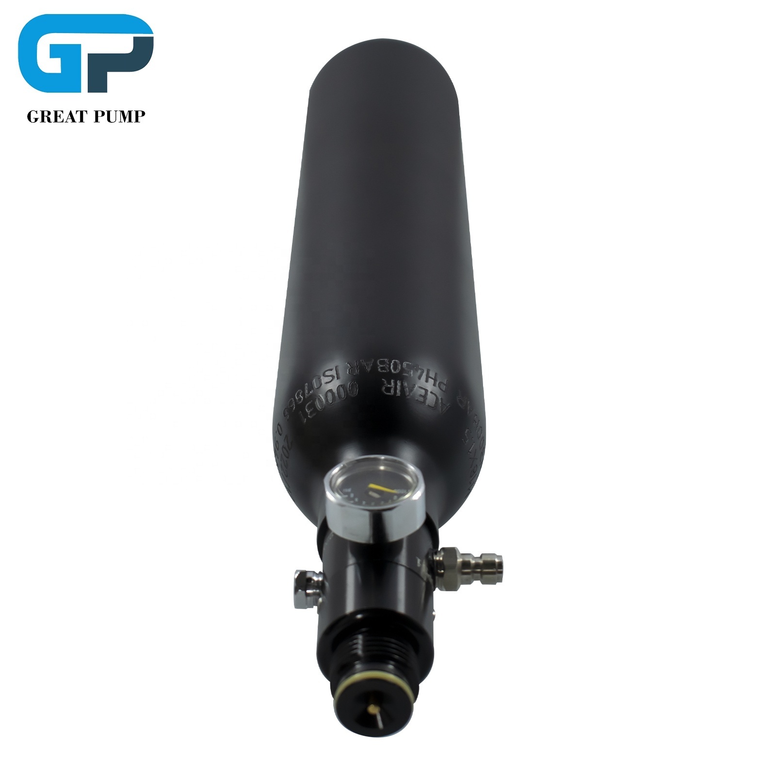 Mini 30Ci 0.5L HPA Flat/Round Bottom 3000psi 200bar Aluminum Cylinder 5/8-18UNF Paintball Tanks