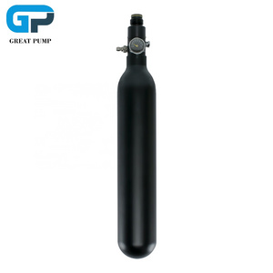 Mini 30Ci 0.5L HPA Flat/Round Bottom 3000psi 200bar Aluminum Cylinder 5/8-18UNF Paintball Tanks