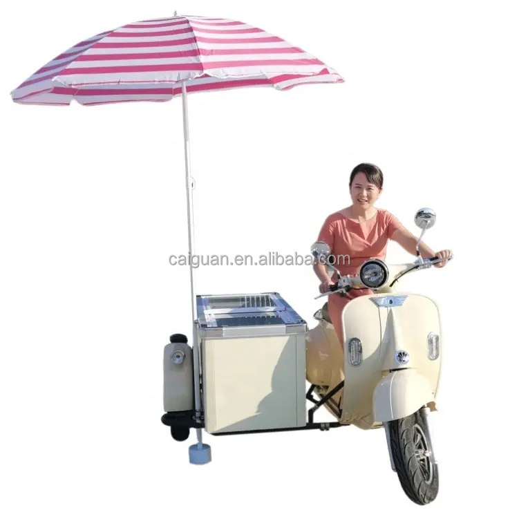 Moped Electric Scooters Motorcycle for Shop Market Party Ice Cream Vending Use Electric Motor Bike Street Food Cart