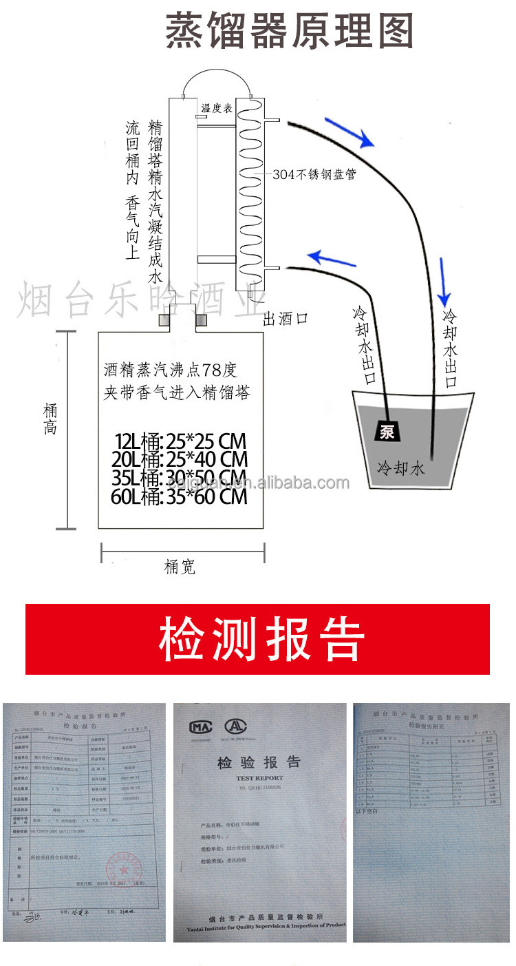 Hot Sale 20 L Home Used Alcohol Distiller Equipment Moonshine Distilling Machine for Alcohol Making at Home