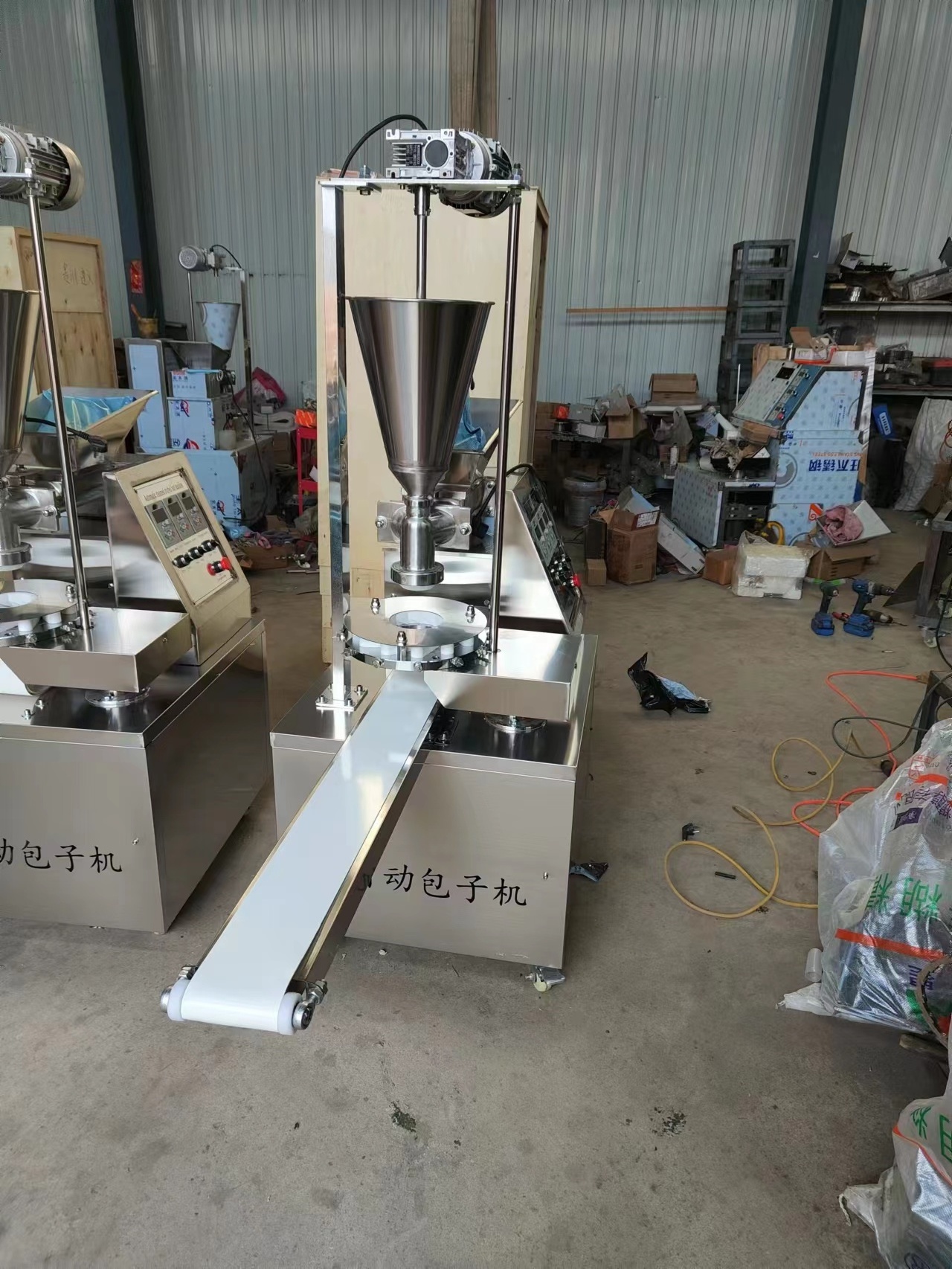 Hamburger Bun Machine Stand Type Steam BAOZI Machine Commercial Bun Baozi Maker Bread and Bun Making Machine 3000pcs/Hour