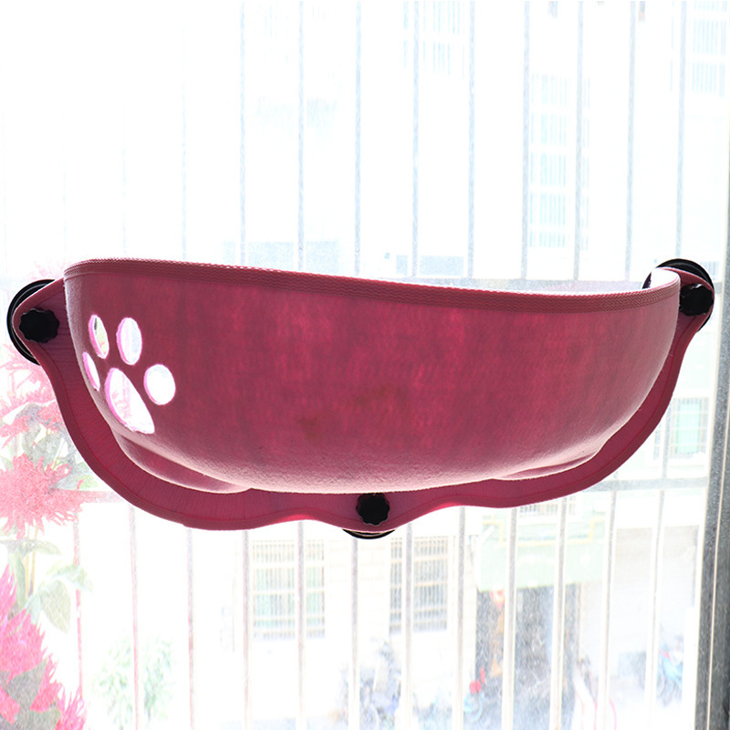 Pet Window Cat Beds Powerful Sucker Hammock Removable Indoor Hanging On The Pet Perch Felt With Suction Cup Cats Window Bed