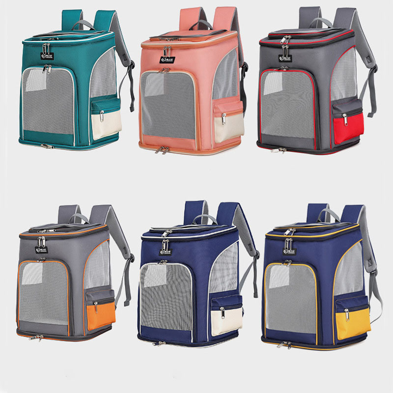 Wholesale Oxford Breathable Dog Backpack Hiking Large Capacity Pet Backpack Carrier