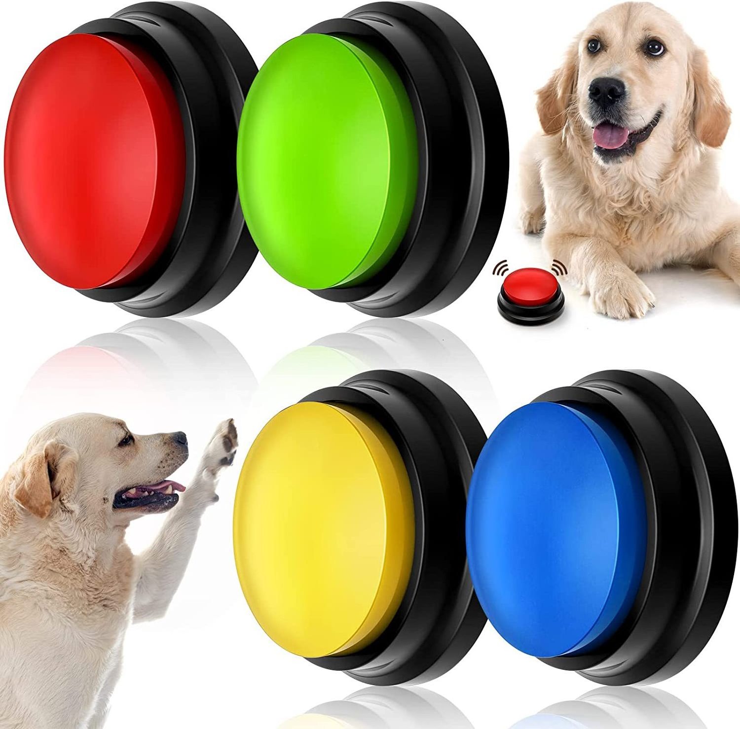 Easy Push Recording Dog Talking Buttons Training Dog Buttons for Communication