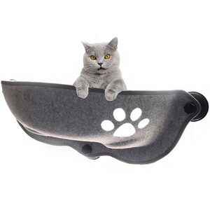 Pet Window Cat Beds Powerful Sucker Hammock Removable Indoor Hanging On The Pet Perch Felt With Suction Cup Cats Window Bed